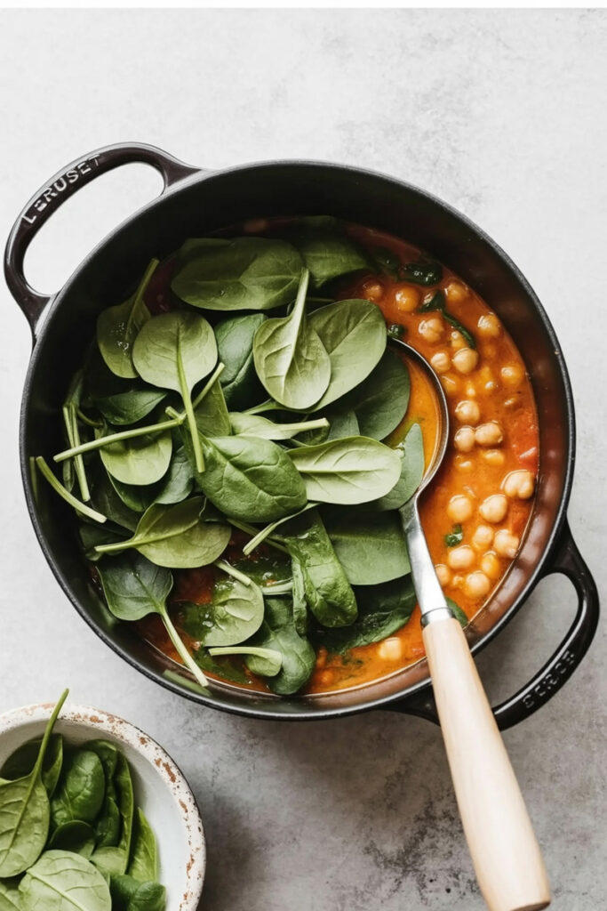 Add the spinach