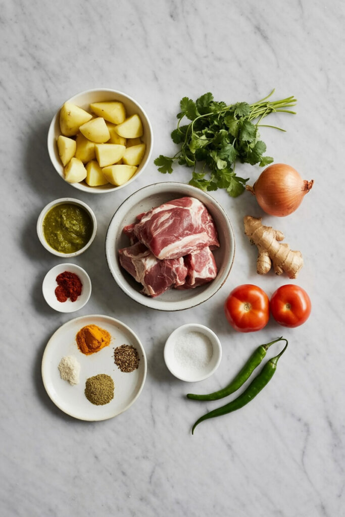 Aloo Gosht Ingredients