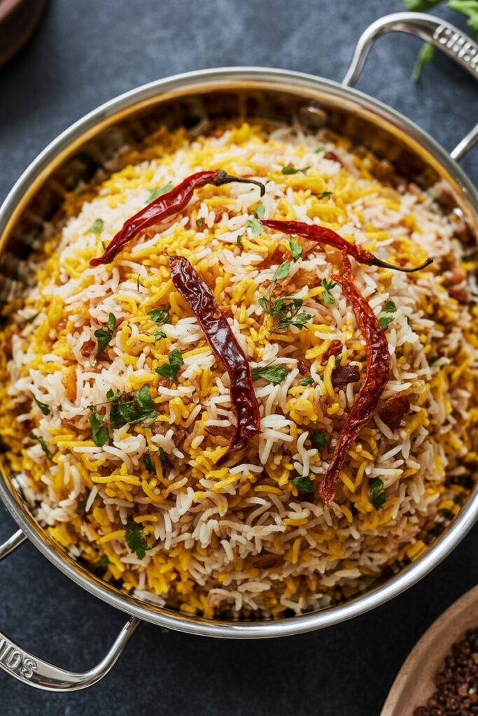 Cooking Chicken Biryani