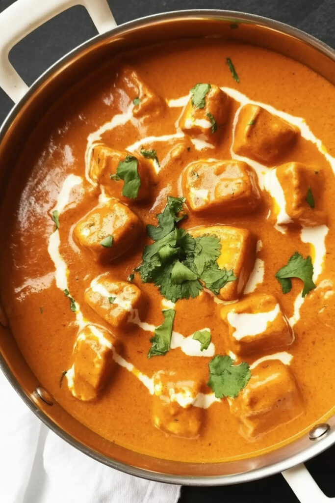 Cooking Paneer Butter Masala