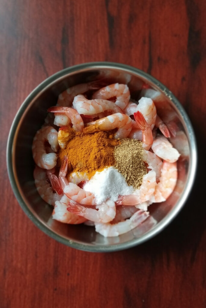 Marinate the Prawns