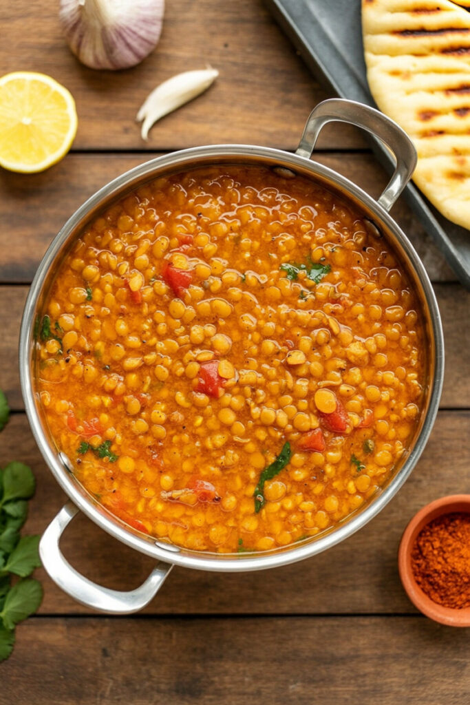 How to make easy red lentil dahl
