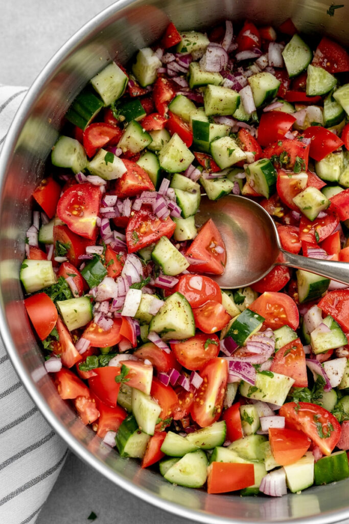 Make Indian Kachumber Salad