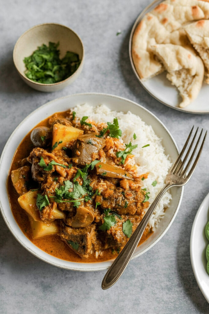 Serve Aloo Gosht