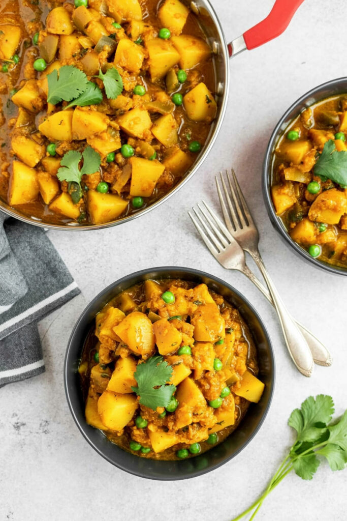 How to Serve Bombay Potatoes and Peas
