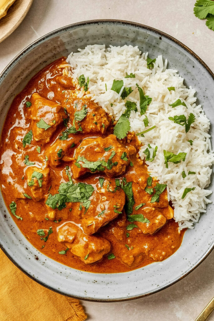 Serve Indian Chicken Curry