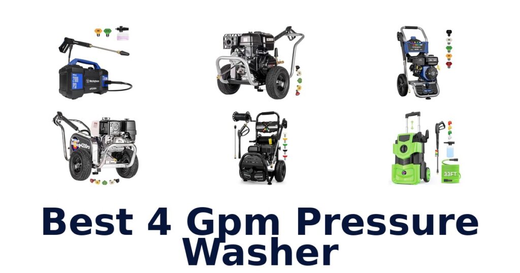 Best 10 4 GPM Pressure Washers 2026 best 4 gpm pressure washer