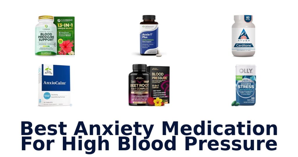 best anxiety medication for high blood pressure