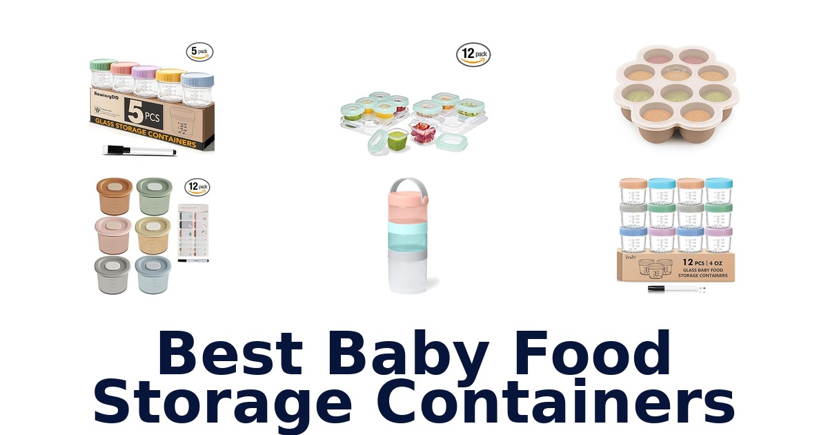 best baby food storage containers