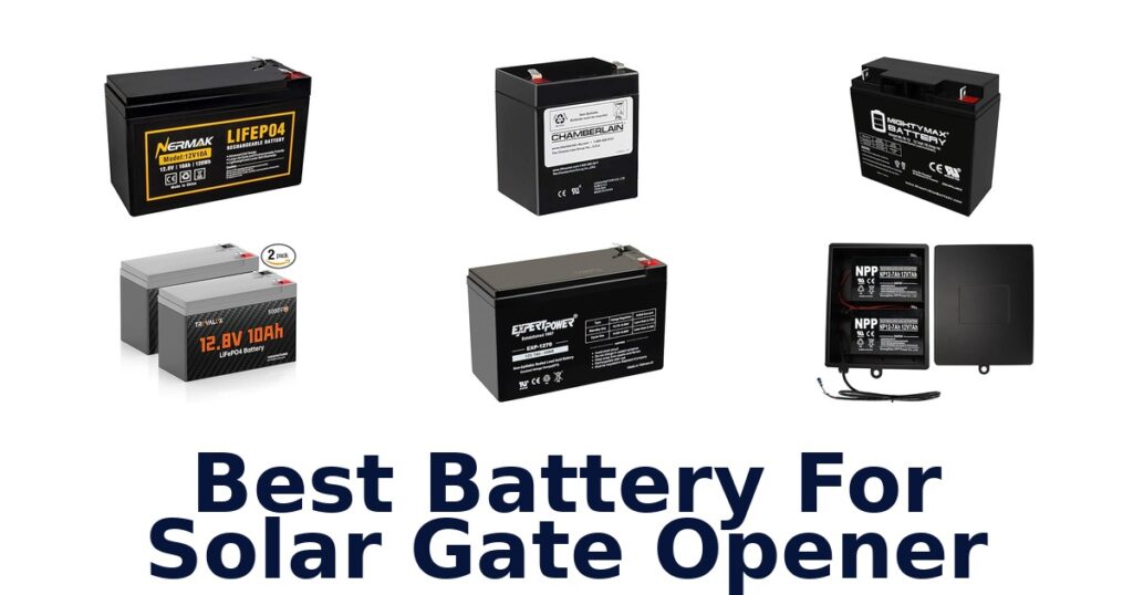 best battery for solar gate opener