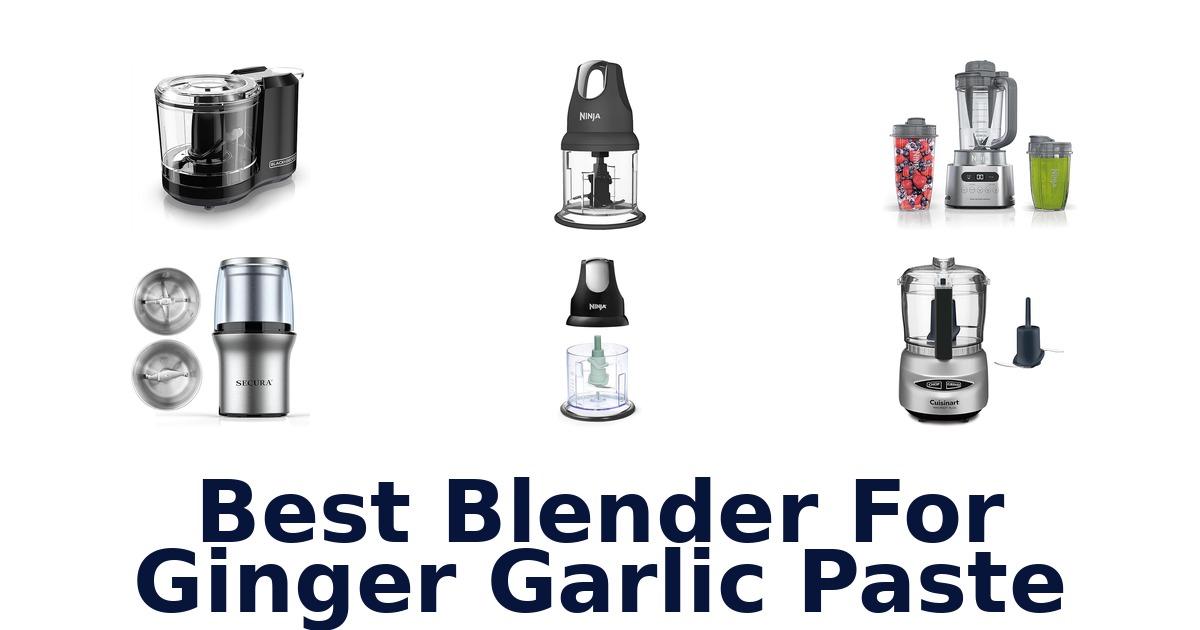 best blender for ginger garlic paste