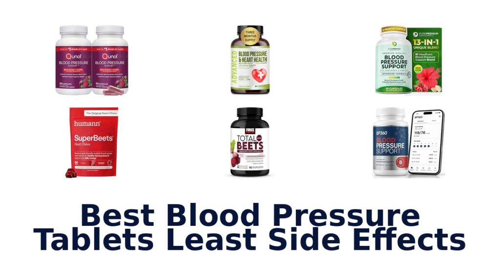 best blood pressure tablets least side effects