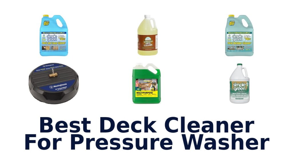 best deck cleaner for pressure washer