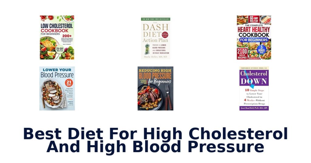 best diet for high cholesterol and high blood pressure