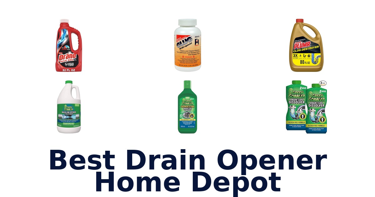 best drain opener home depot