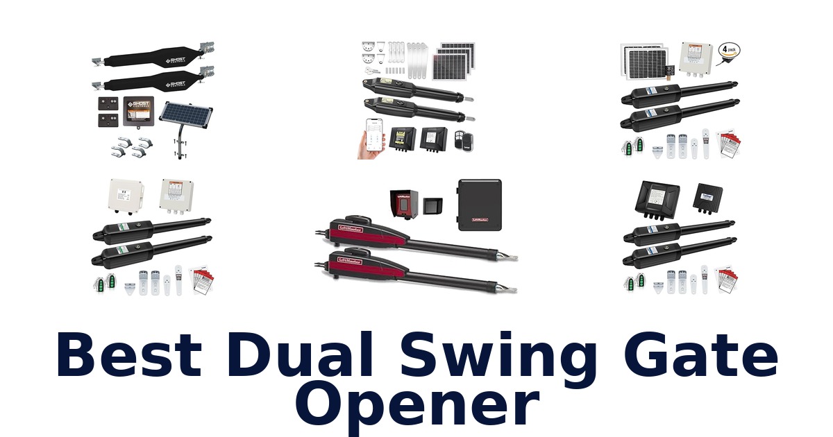 best dual swing gate opener