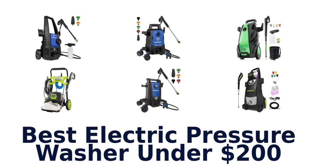 best electric pressure washer under $200
