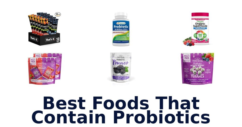 best foods that contain probiotics