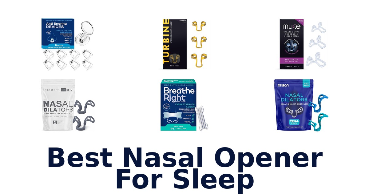 best nasal opener for sleep