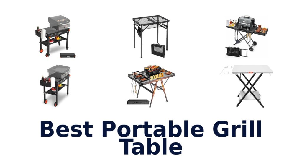 best portable grill table
