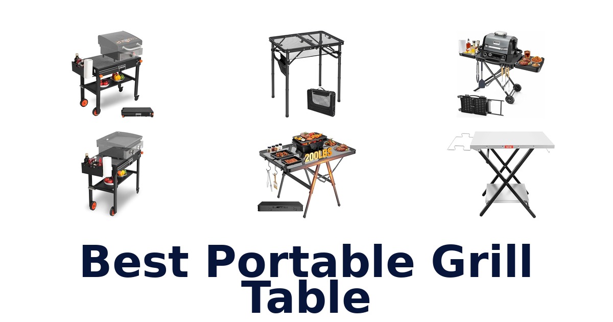 best portable grill table