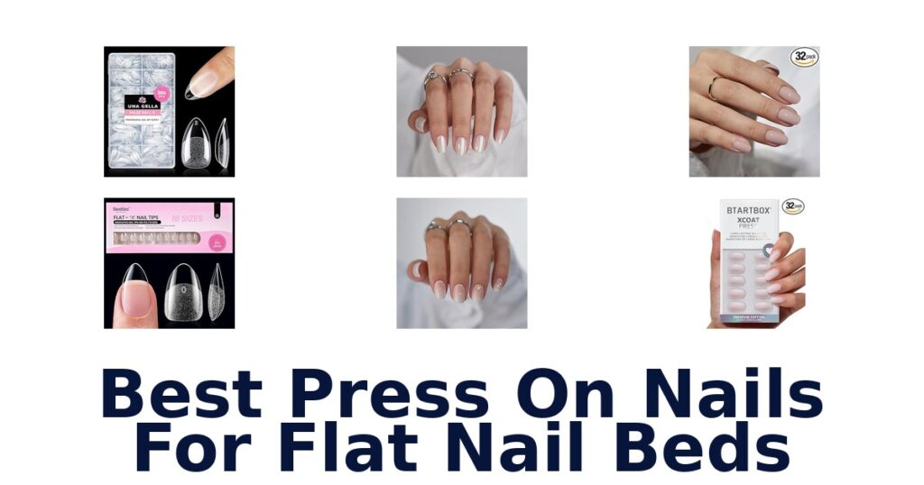 best press on nails for flat nail beds
