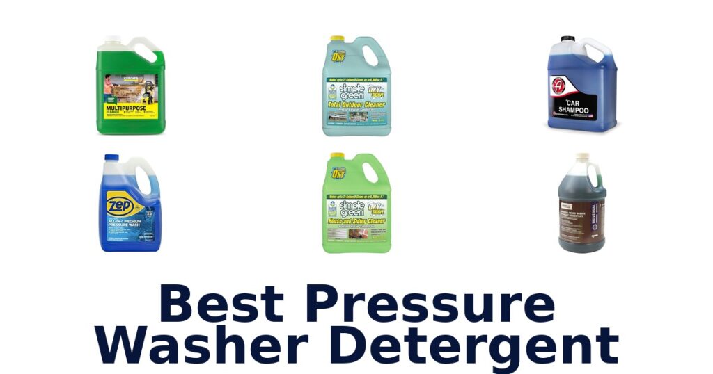 best pressure washer detergent