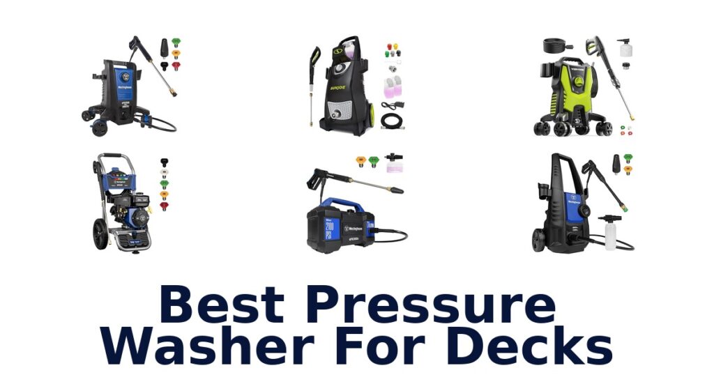 best pressure washer for decks