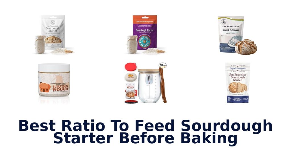 best ratio to feed sourdough starter before baking