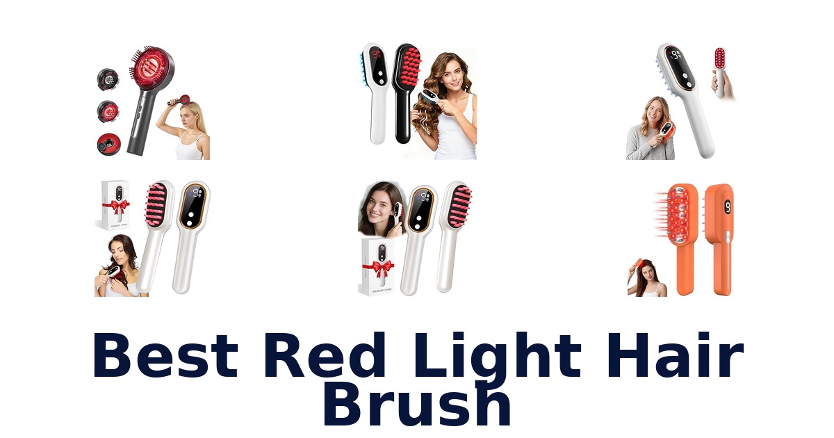best red light hair brush