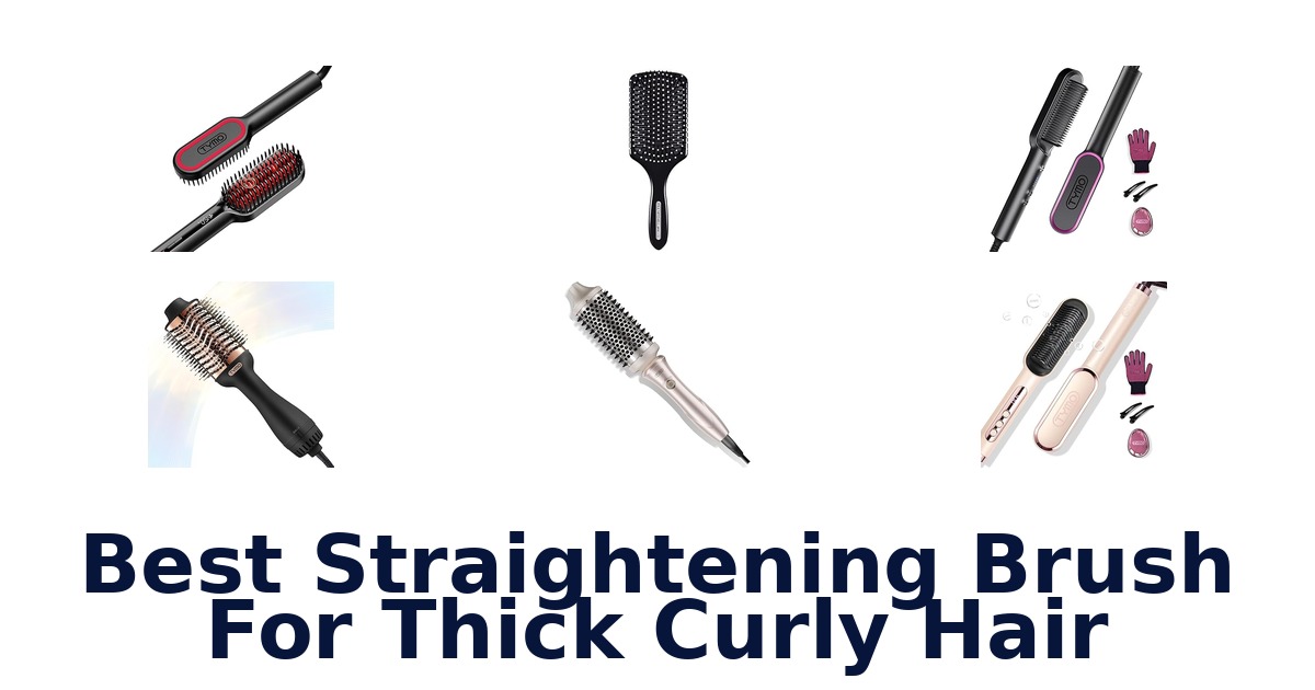 best straightening brush for thick curly hair