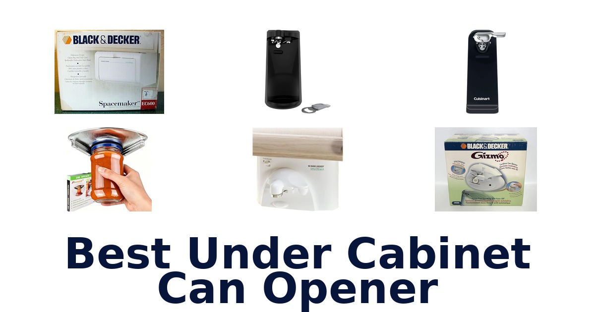 best under cabinet can opener