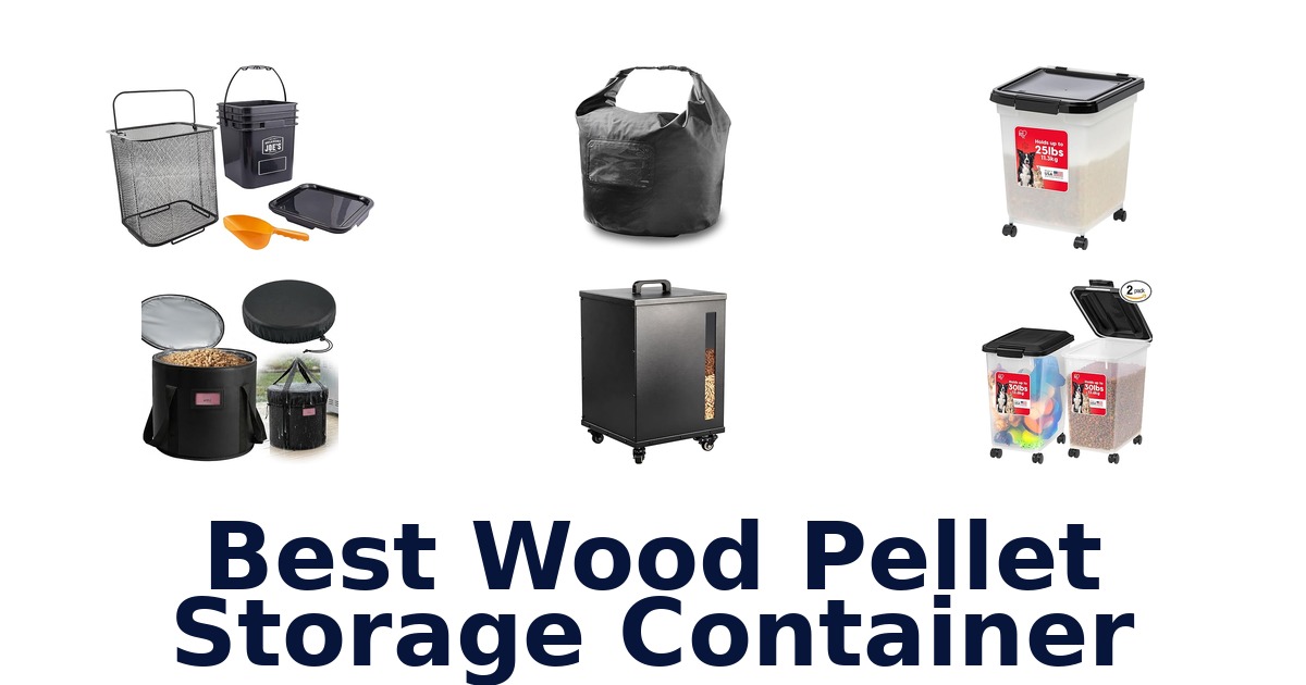 best wood pellet storage container