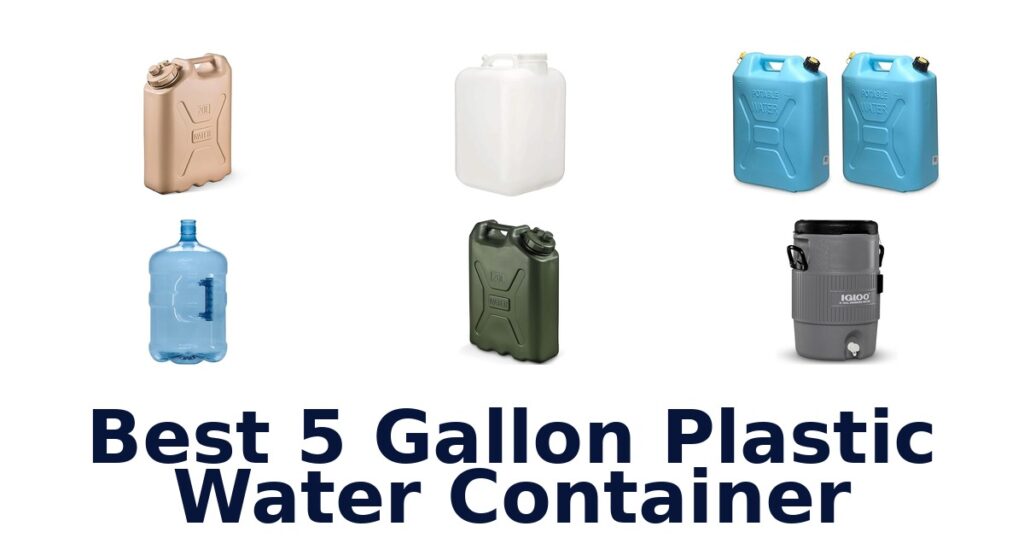 best 5 gallon plastic water container