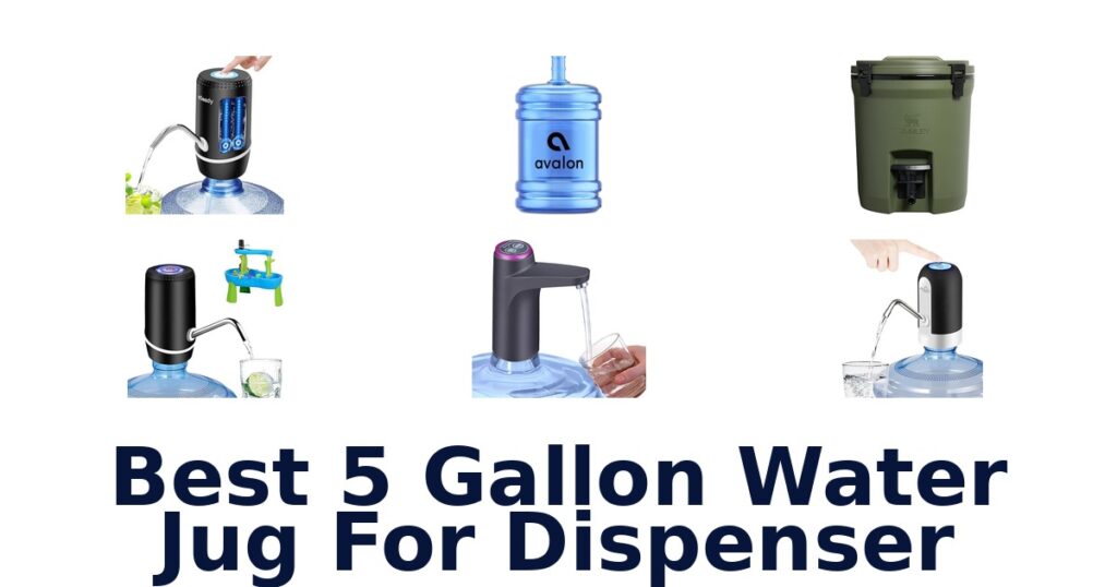 best 5 gallon water jug for dispenser