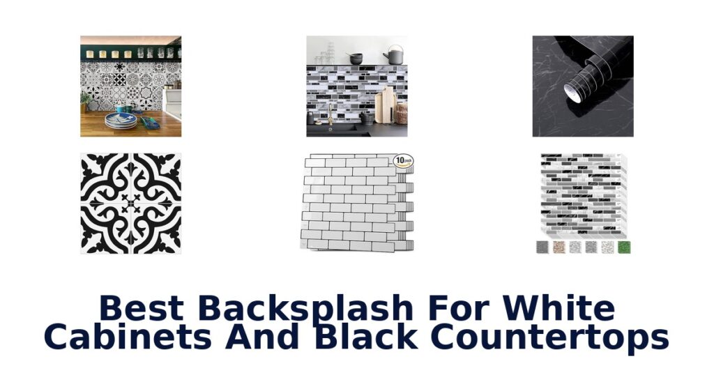 best backsplash for white cabinets and black countertops