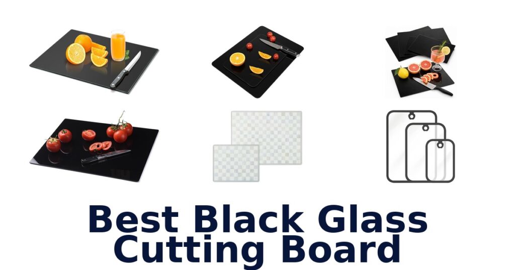 best black glass cutting board