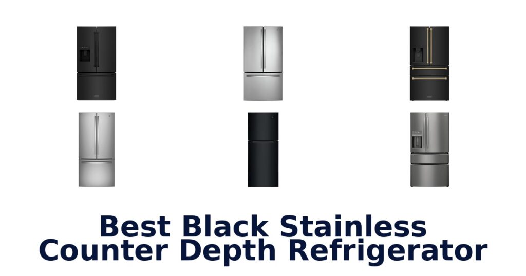 best black stainless counter depth refrigerator