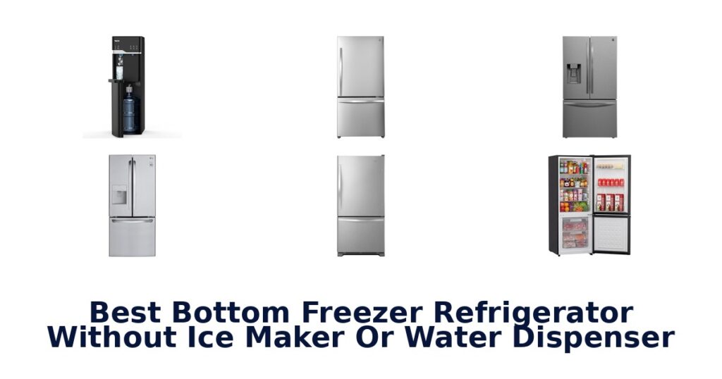 Best Bottom Freezer Fridges (No Ice Maker!) best bottom freezer refrigerator without ice maker or water dispenser
