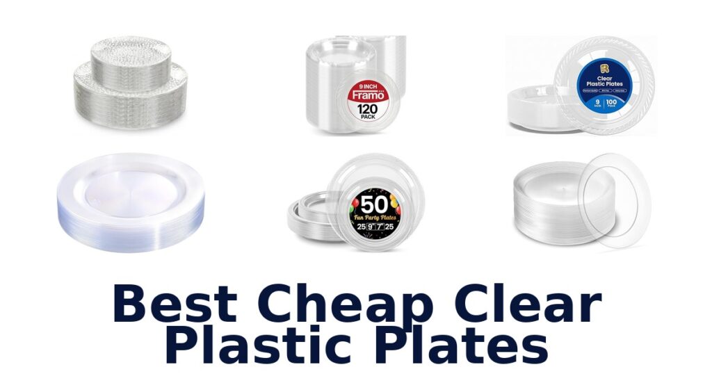 best cheap clear plastic plates