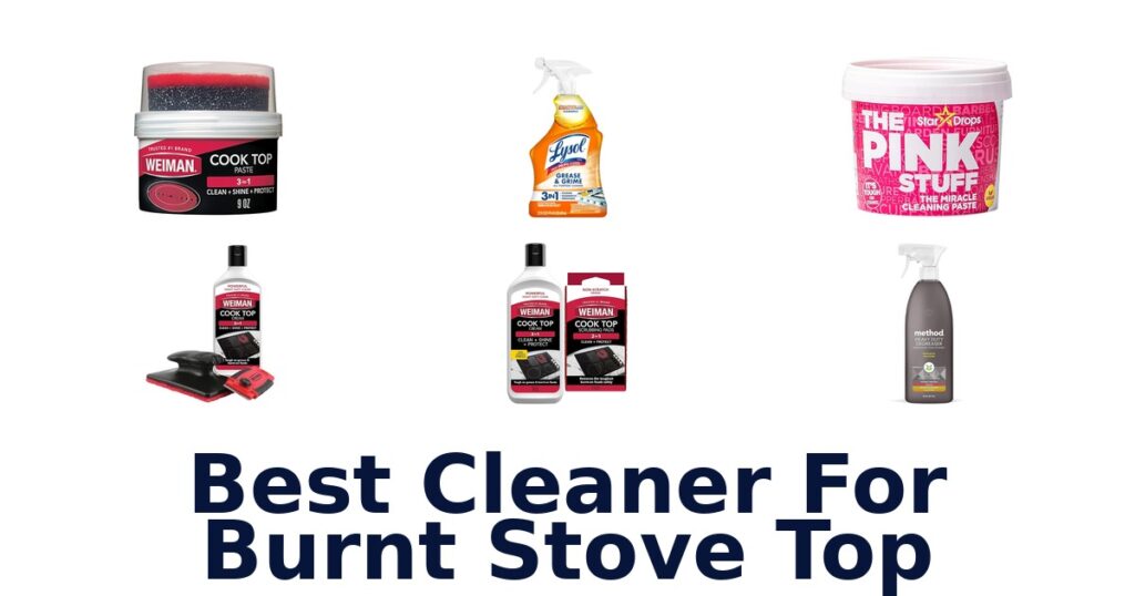 best cleaner for burnt stove top