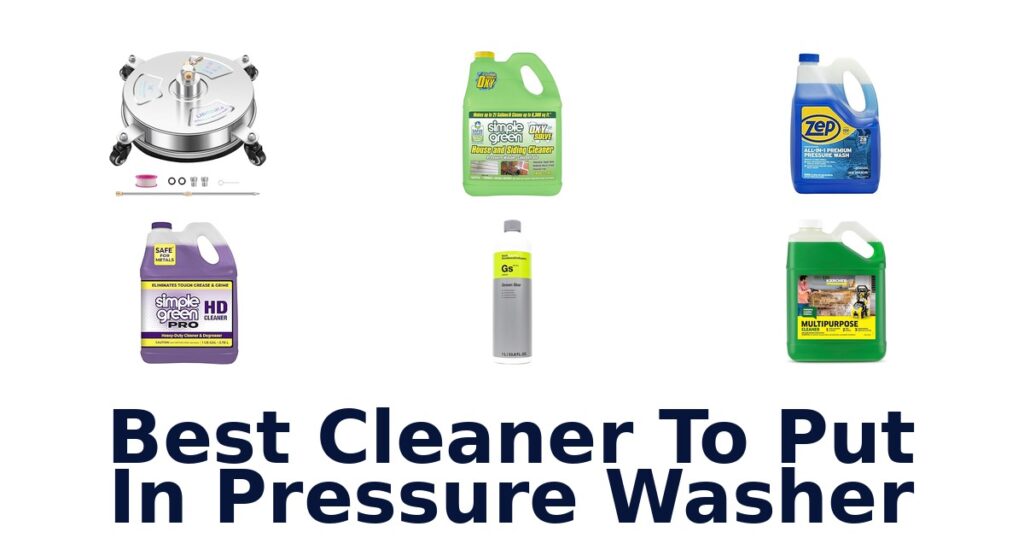 best cleaner to put in pressure washer
