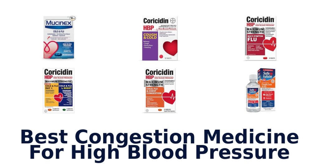 BEST Congestion Meds for High Blood Pressure best congestion medicine for high blood pressure