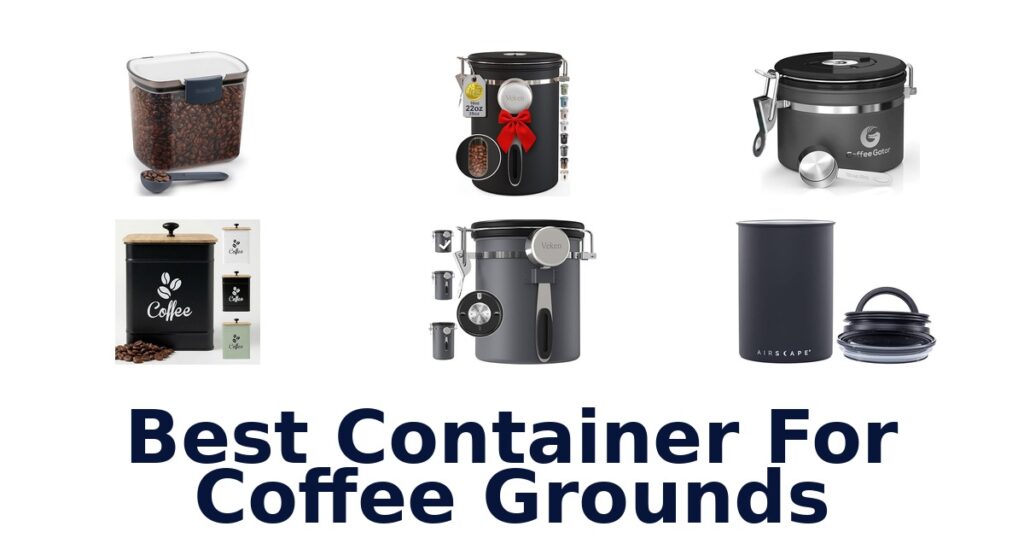 best container for coffee grounds
