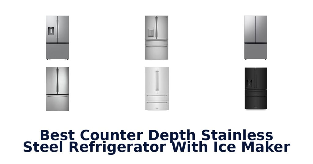 Best Counter Depth Fridges w/ Ice Maker best counter depth stainless steel refrigerator with ice maker
