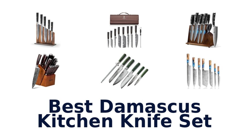 best damascus kitchen knife set