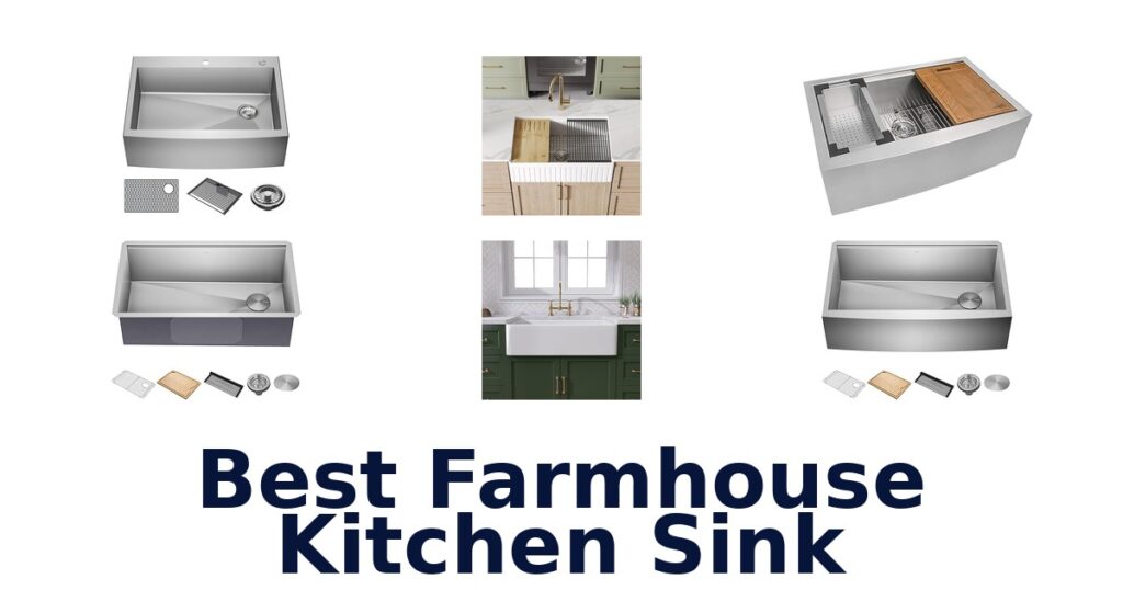 best farmhouse kitchen sink