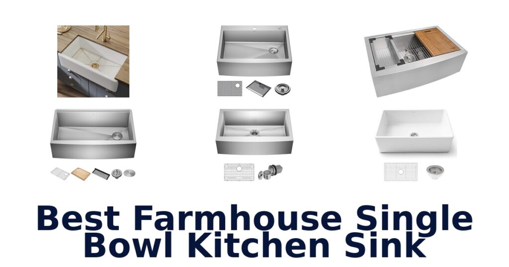 BEST Farmhouse Single Bowl Sinks: Top 10 Picks best farmhouse single bowl kitchen sink