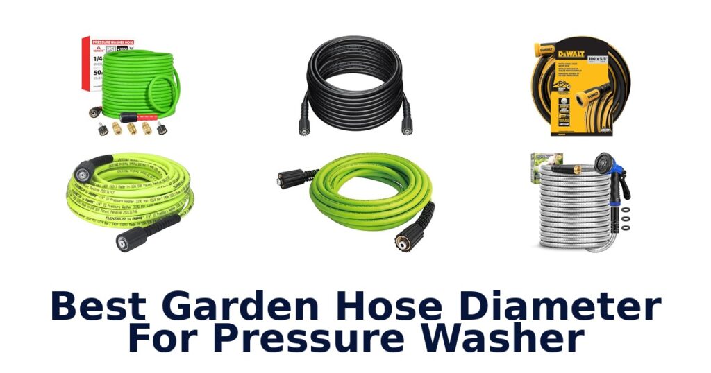 best garden hose diameter for pressure washer