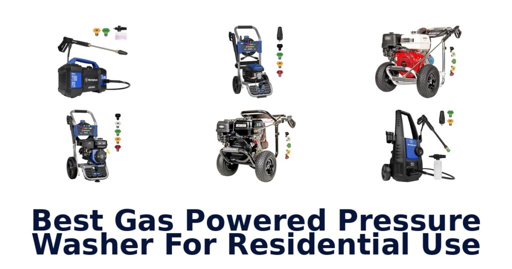 best gas powered pressure washer for residential use